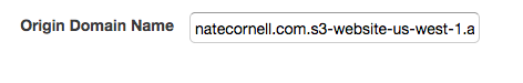 Origin Domain Name